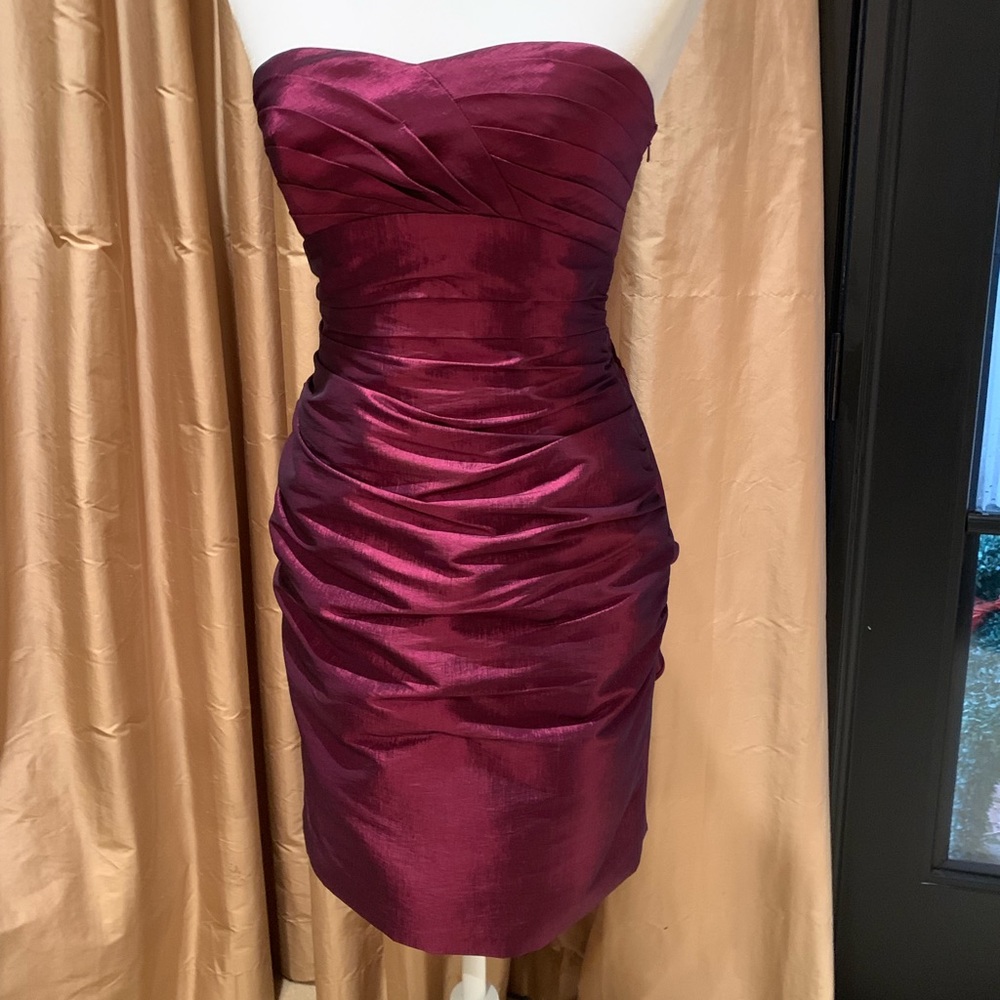 PHOEBE COUTURE BURGANDY DRESS SIZE 2...BEAUTIFUL